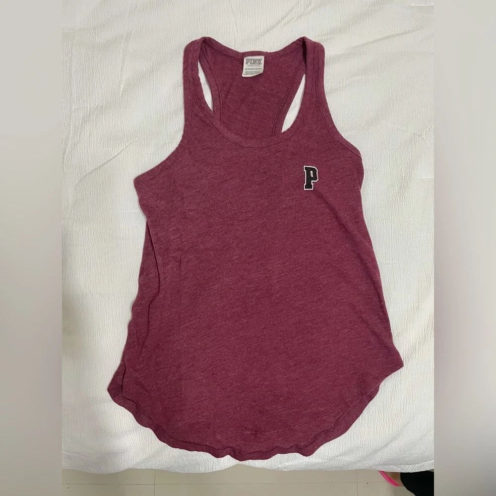 VS Pink Racer back Tank - Picture 1 of 2